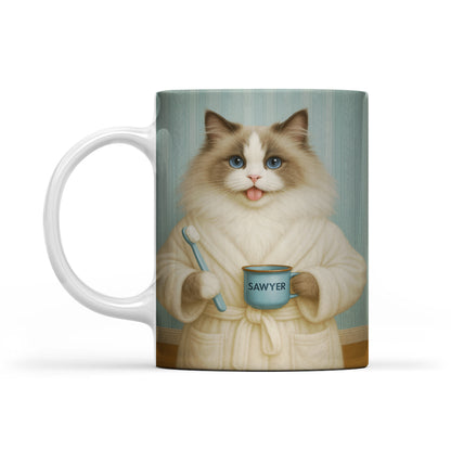Custom Photo Cat Bathroom Mug Cat Gifts Lovers