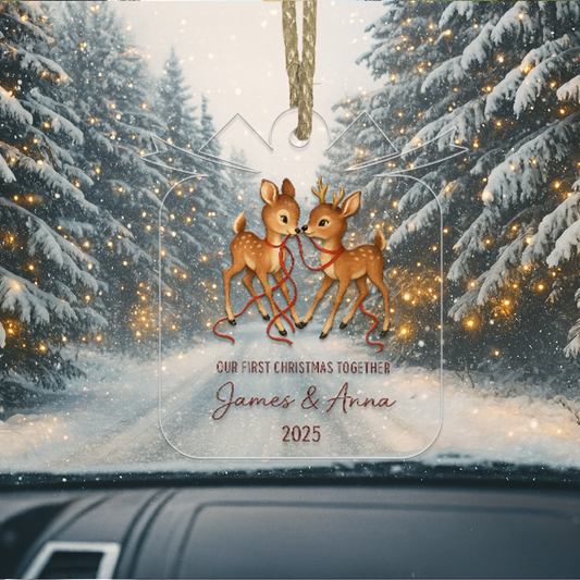 Custom Name Couple Deer Design