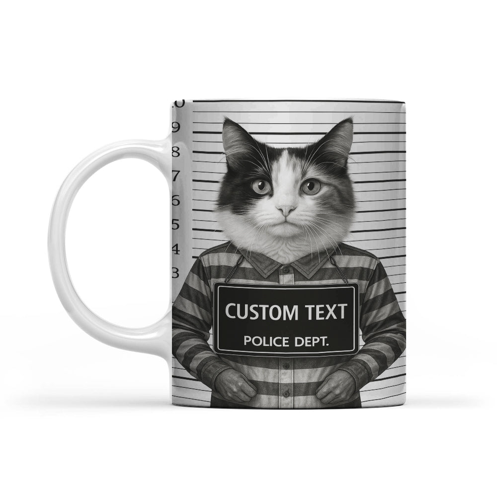 Custom Photo Cat Wanted By Pawlice Mug _ Gifts For Cat Lovers