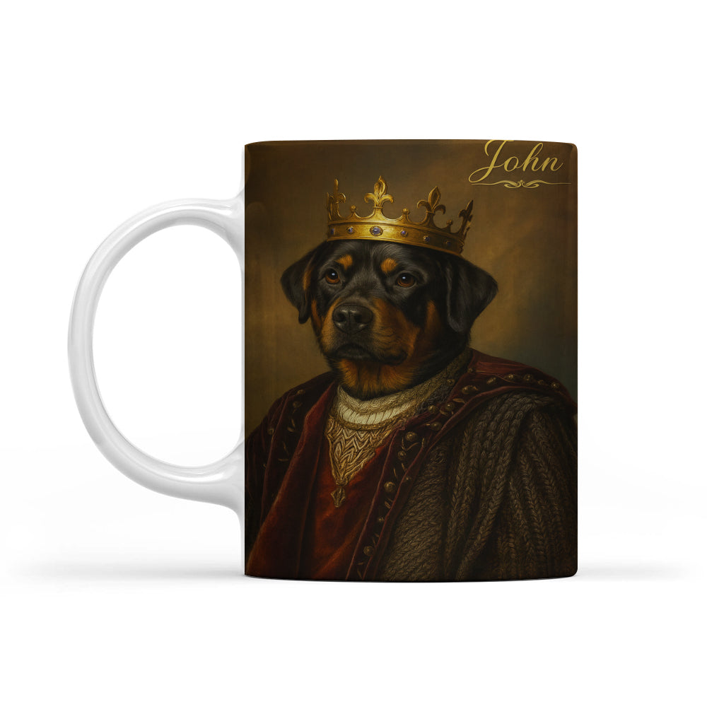 Custom Photo Crown King Dog Mug Gift For Dog Lovers