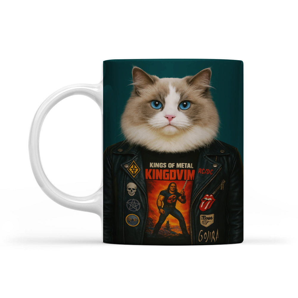 Custom Photo Cat Rock n Roll Mug