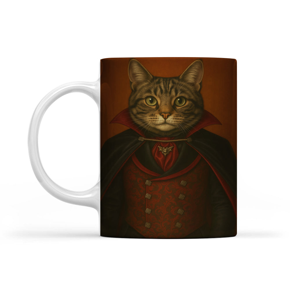 Custom Photo Vampire Cat MugGift For Cat Lovers