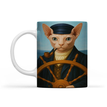 Custom Photo Sailor Cat MugGift For Cat Lovers