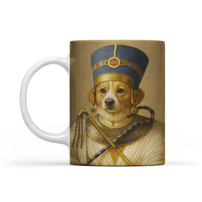 Custom Photo Egyptian Queen Dog Mug Gift For Dog Lover