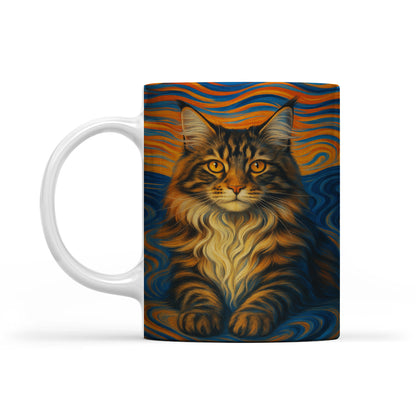 Custom Cat Portrait Expressionist Art