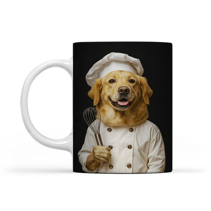 Custom Photo Dog Chef Mug _ Gift For Dog Lovers