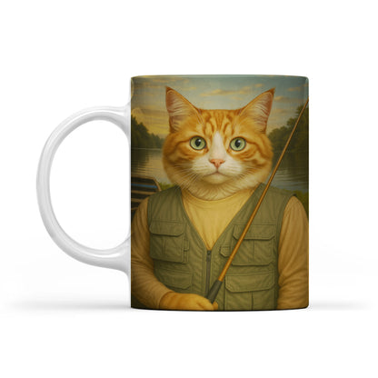 Custom Photo Fisherman Cat Mug