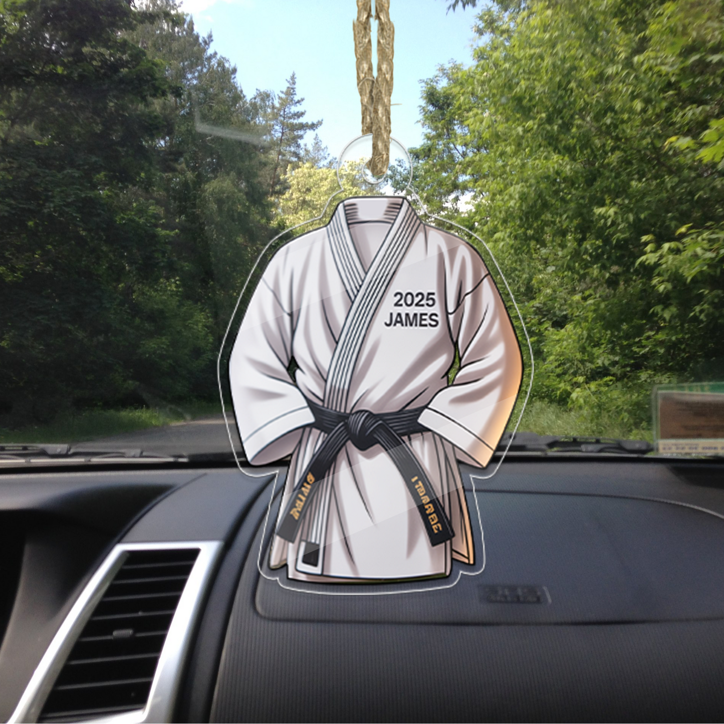 Personalized Name Karate Acrylic Ornament Christmas Gift