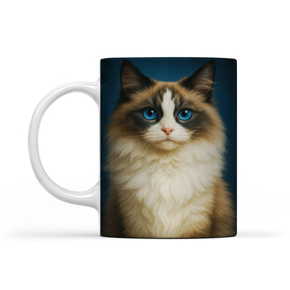 Custom Cat Deep Blue Mug