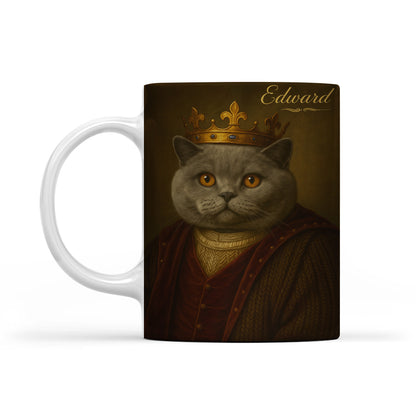 Custom Photo Crown King Cat Mug Gift For Cat Lovers