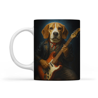 Custom Photo Dog Rock n Roll Mug Gift For Dog Lovers