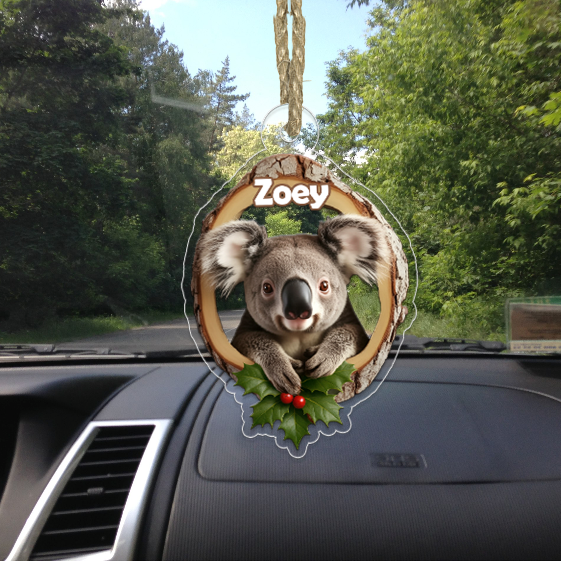 Custom Name Koala Forest Animal Christmas