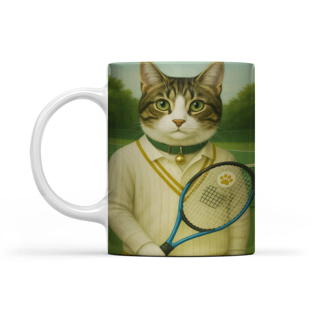 Custom Photo Tennis Player Cat Canvas