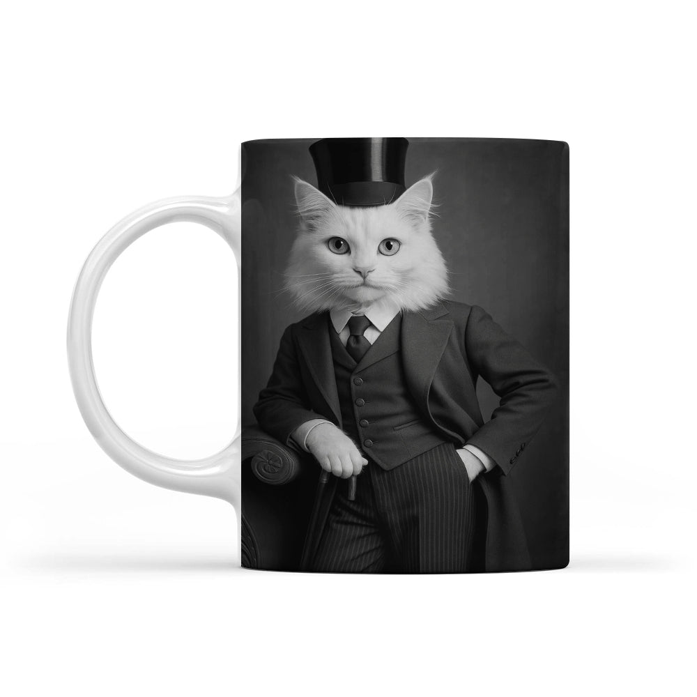 Custom Photo Gentleman Cat Gift For Cat Lovers