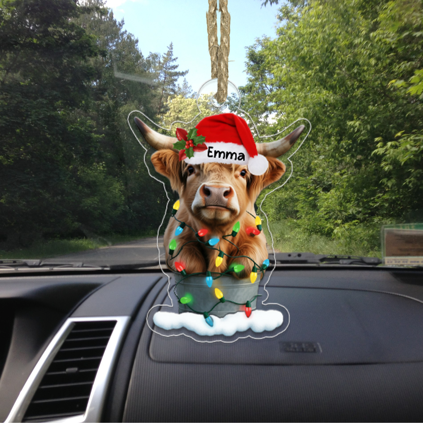 Highland Cow Christmas Tree