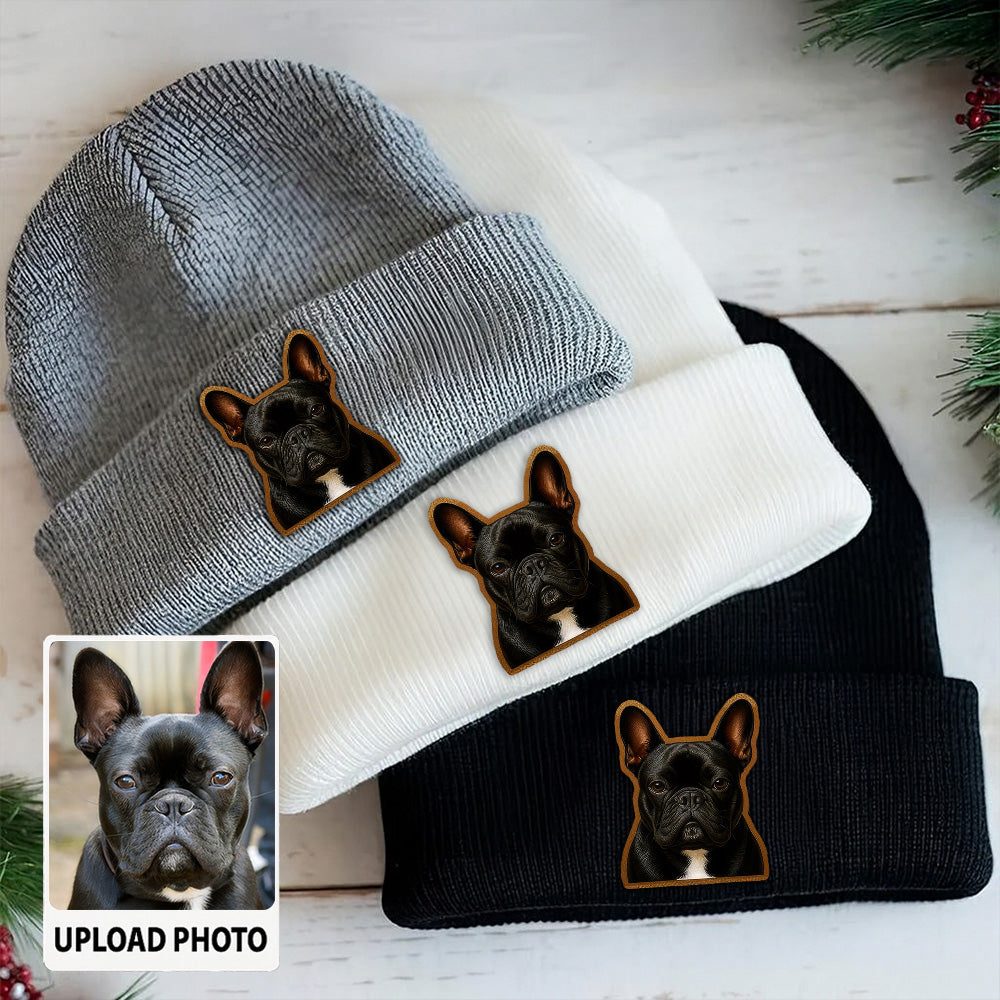 Custom Dog  Beanie Hat – Personalized Pet Winter Knit Hat, Cute Animal Lover Gift Idea TH99B19