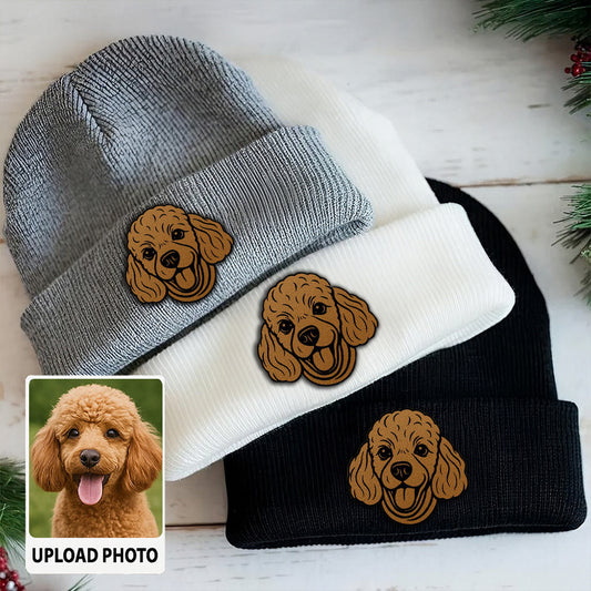 Custom Dog Photo Pet Beanie Hat – Personalized Winter Beanie for Animal Lovers TH99B06
