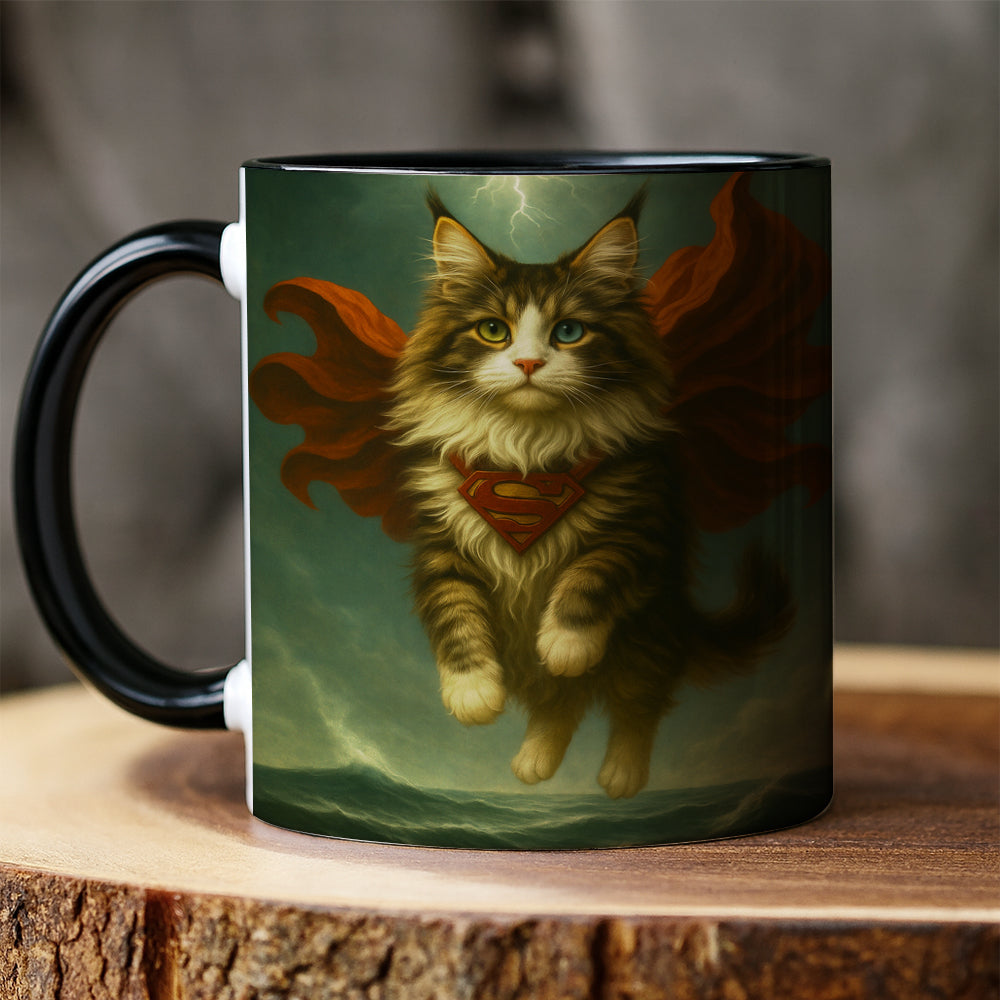 Custom Photo Cat Hero Mug