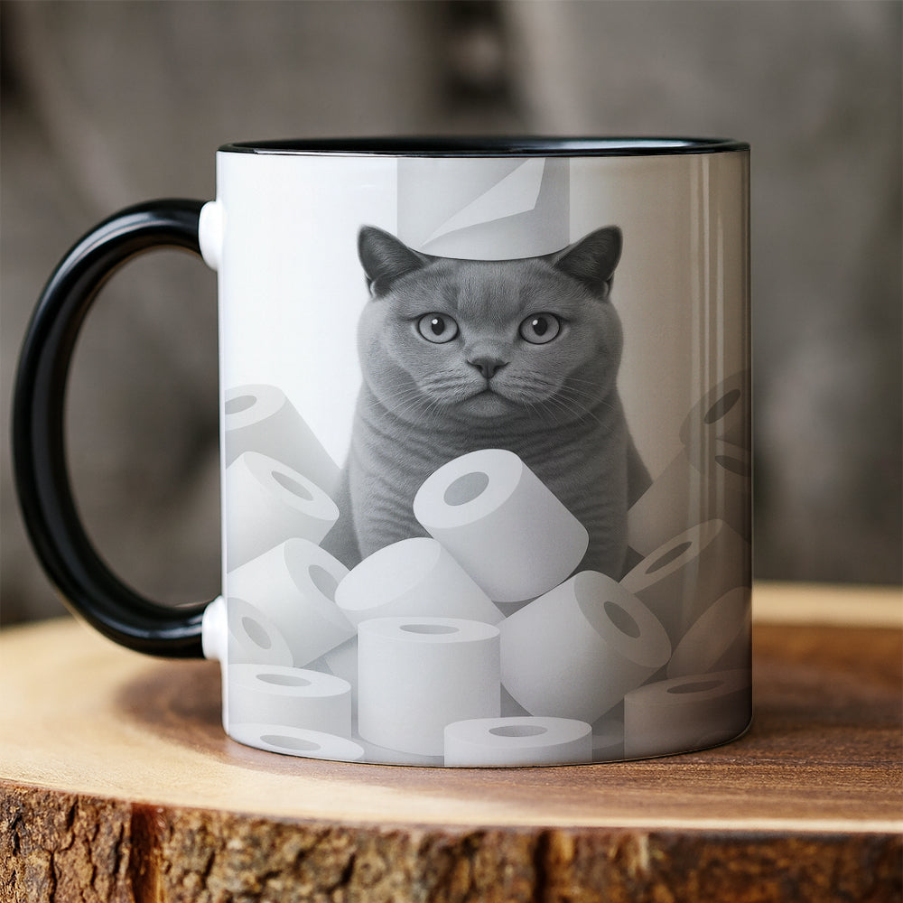 Custom Photo Cat Bathroom Mug