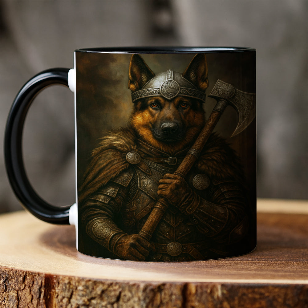 Custom Dog Photo Viking Warrior Mug _ Gift For Dog