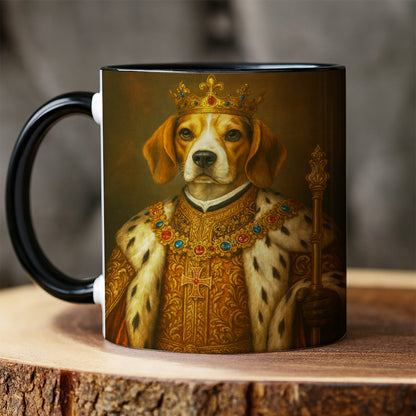 Custom Photo Dog King Royal Mug _ Gift For Dog Lovers