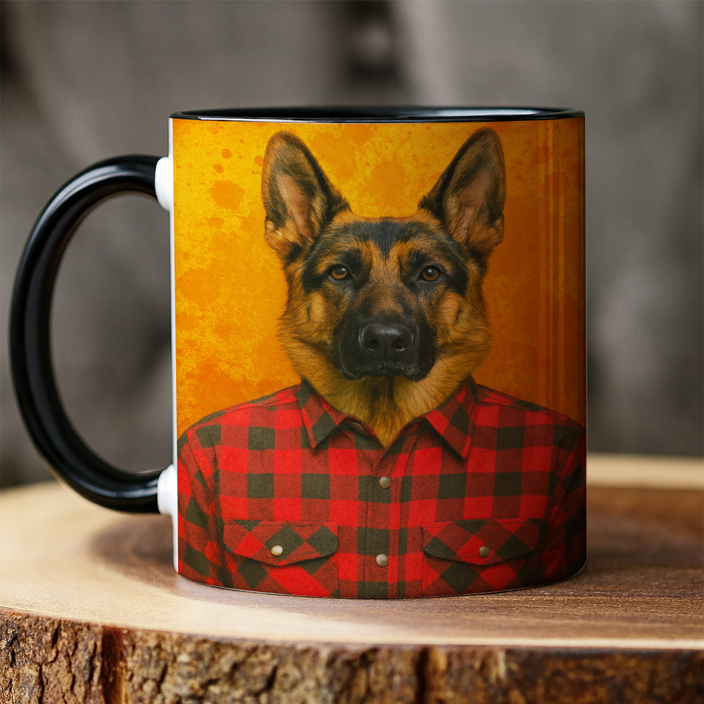 Custom Photo Dog In Red Shirt Mug Gift For Dog Lovers