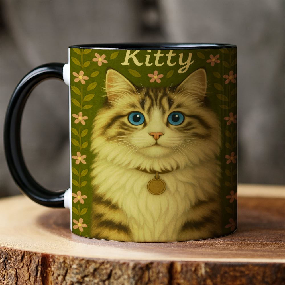 Custom Cat Portraits From Photo From Photo Mug