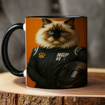 Custom Photo Cat Racer MugGift For Cat Lovers