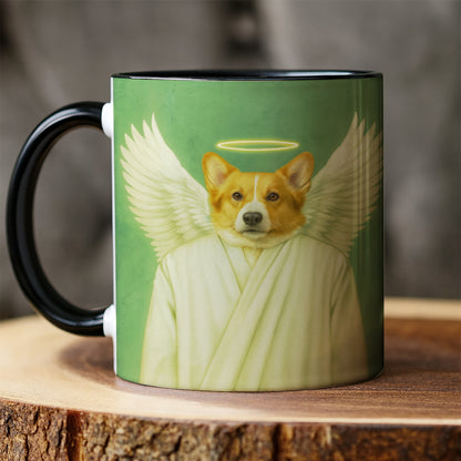 Custom Photo Angel Dog Mug Memorial Gift For Dog