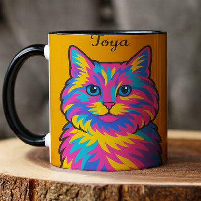Custom Photo Minimalist Cat MugGift For Cat Lovers