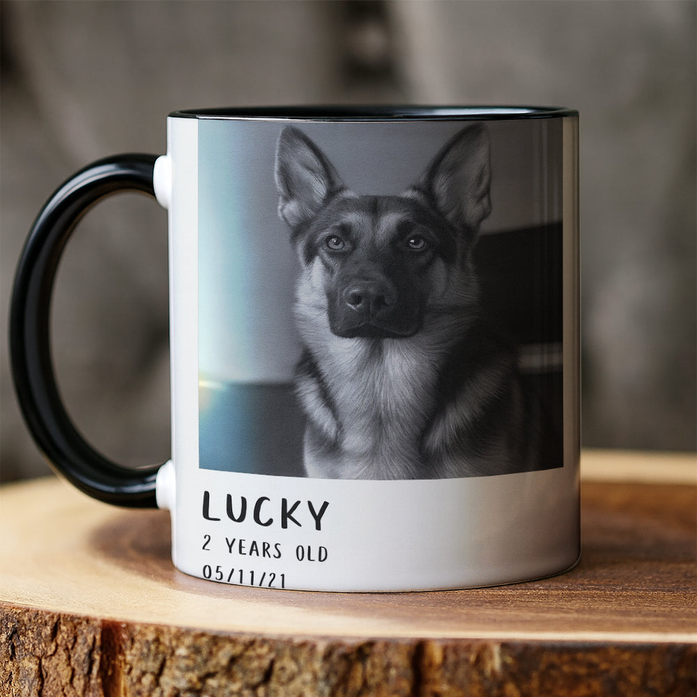 Custom Photo Polaroid Film Mug Gift For Dog Lovers