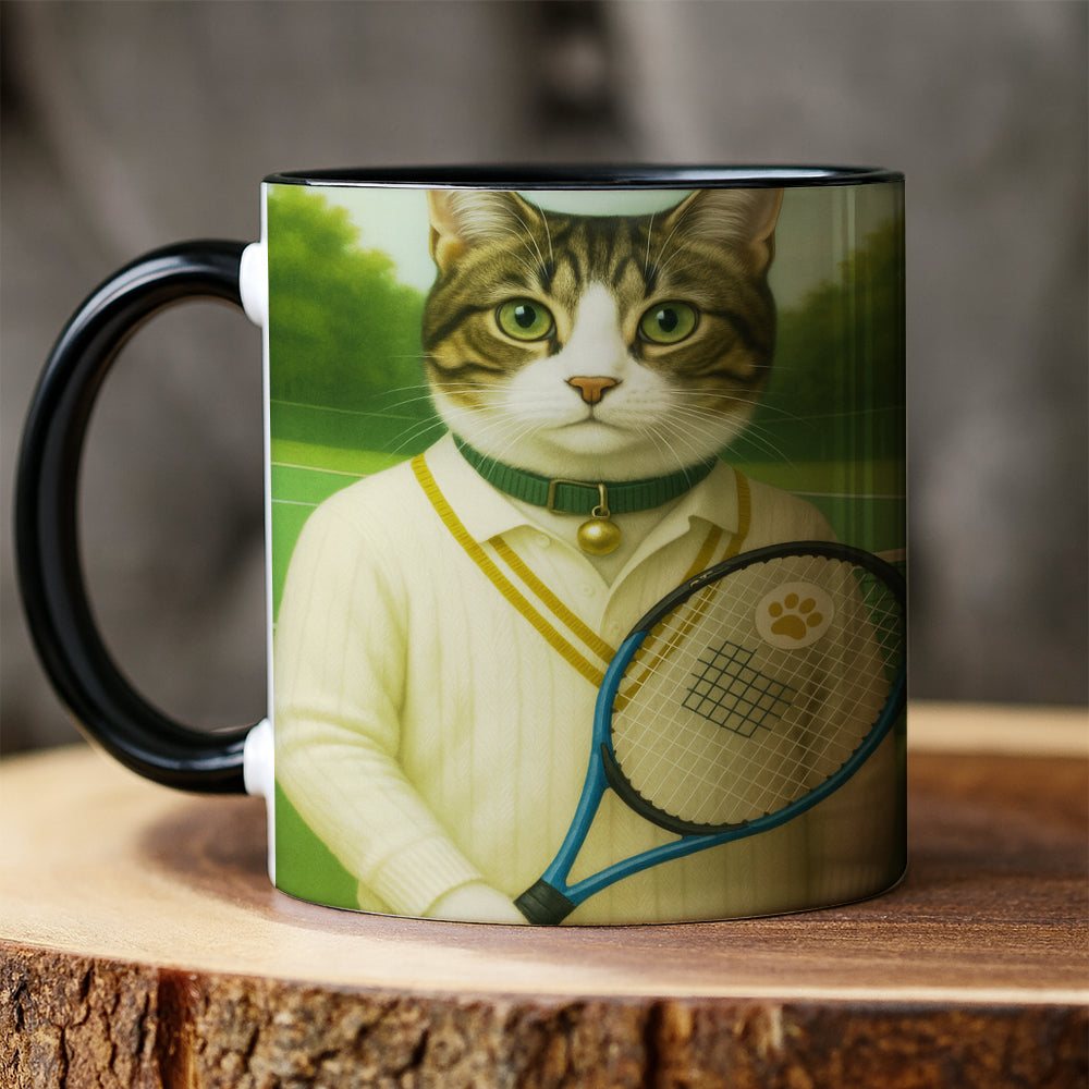 Custom Photo Tennis Player Cat Canvas