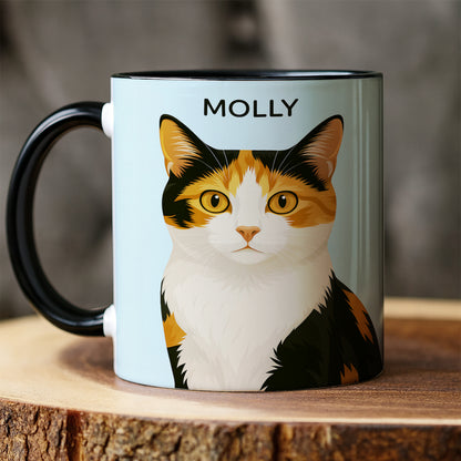 Custom Photo Minimalist Classic Cat MugGift For Cat Lovers