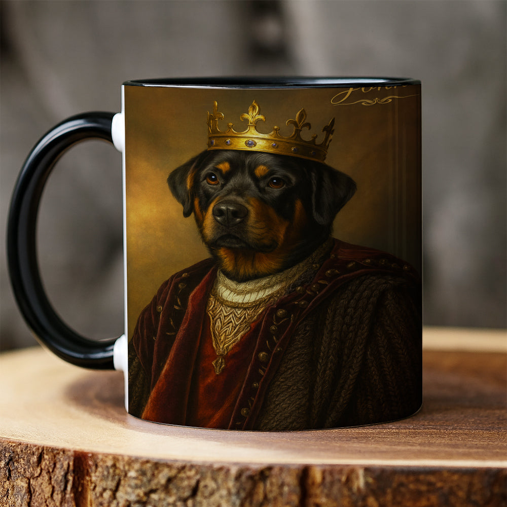 Custom Photo Crown King Dog Mug Gift For Dog Lovers