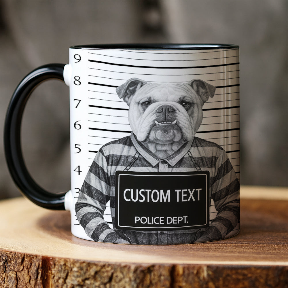 Custom Photo Dog Wanted By Pawlice Mug _ Gifts For Dog Lovers