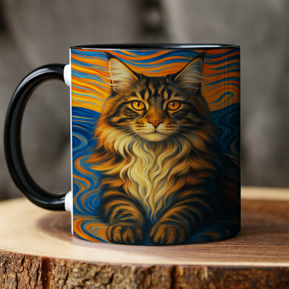 Custom Cat Portrait Expressionist Art