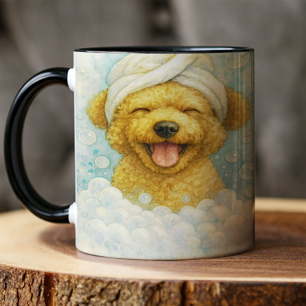 Custom Dog Potrait In Bathroom Mug