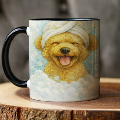 Custom Dog Potrait In Bathroom Mug