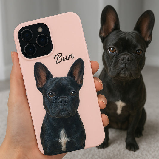 Custom Pet Face Phone Case – Dog Lover Gift, Pet Memorial, Personalized Animal Case THUC99