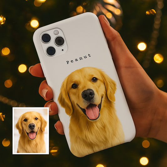 Custom Pet Photo Phone Case – Personalized Dog Face Phone Cover, Gift for Pet Lovers, Memorial KeepsakeTHUC99
