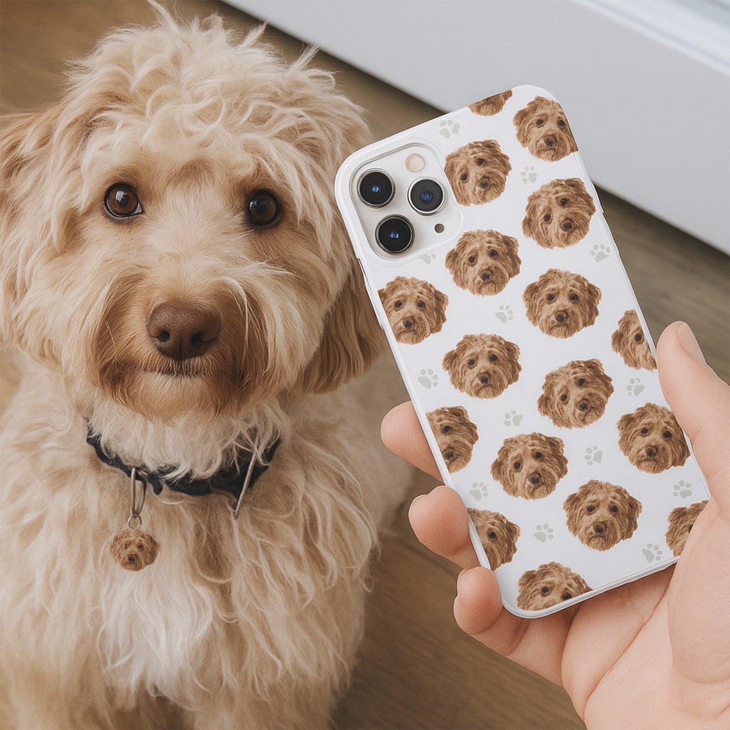 Custom Pet Phone Case – Personalized Dog Face Case, Pet Photo Cover for Animal Lovers THUC994