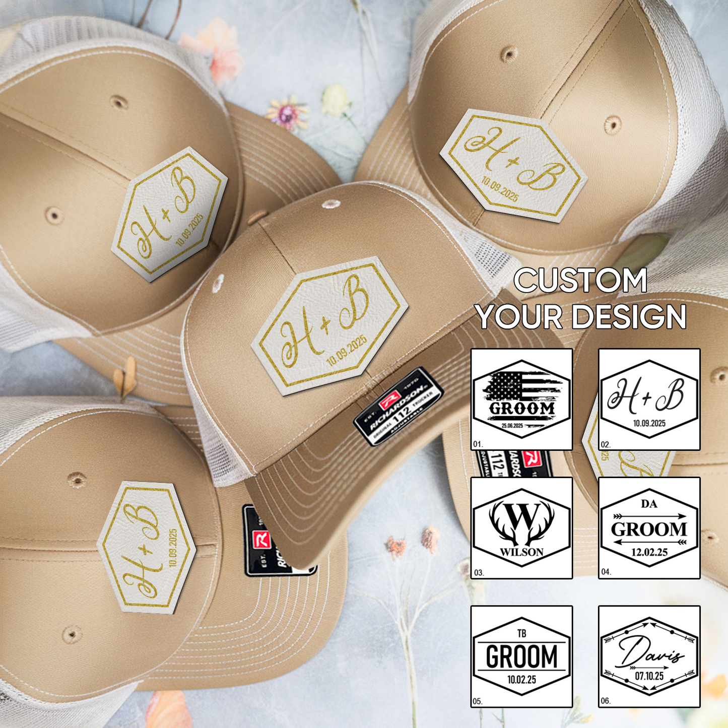 Custom Wedding Hat For Groom, Groom Hat, Groomsman Hats, Custom Bride Groom Hat, Wedding Party Hat