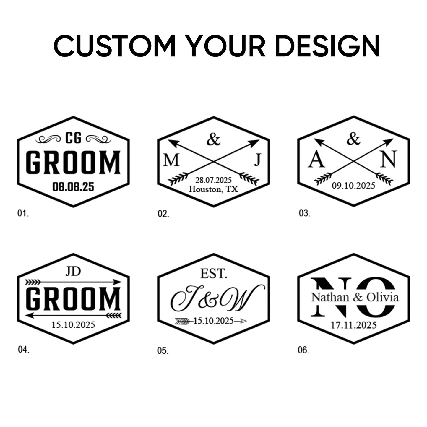 Custom Wedding Hat For Groom, Groom Hat, Groomsman Hats, Custom Name Hat, Custom Bride Groom Hat, Wedding Party Hat Custom Date Hat