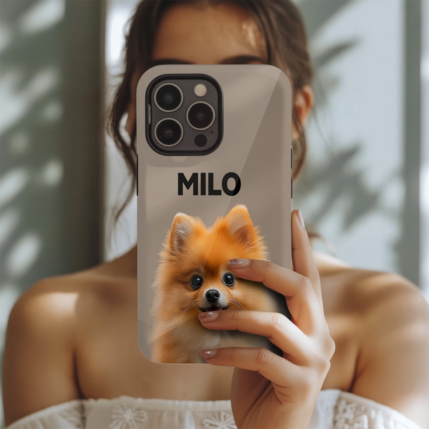 Custom Photo Dog Case – Personalized Photo Phone Case, Pet Memorial Gift, Animal Lover AccessoriesTHUC99