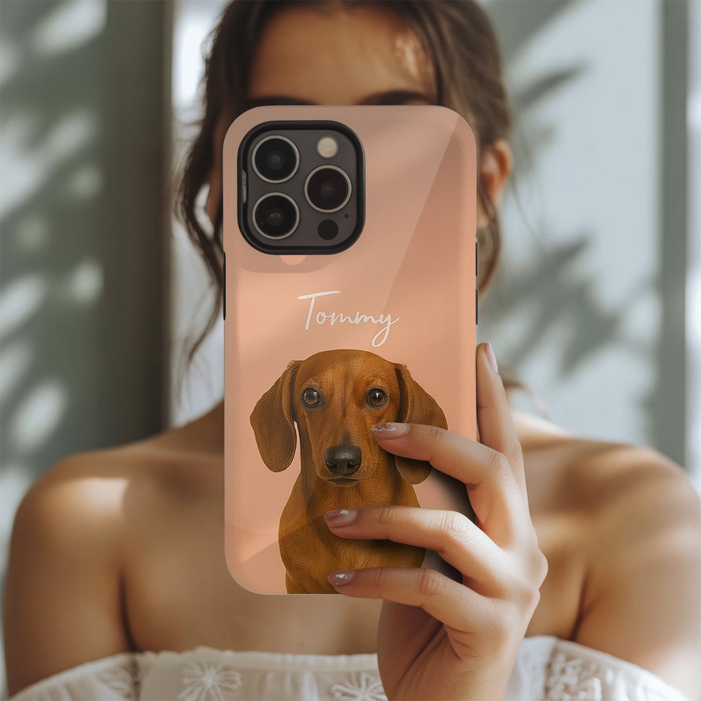 Custom Pet Photo Phone Case, Custom Dog Face Phone Case, Gift for Dog Lover, Pet Memorial, Animal Lovers THUC99