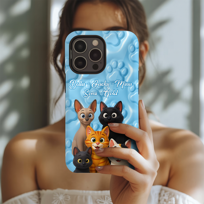 Custom Pet Cat Photo Phone Case – Custom Photo Unique Gift for Cat Mom or Dad THUC99M09