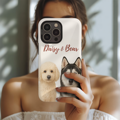 Custom Pet Printed Phone Case – Personalized Dog or Cat Gift for Animal Lovers THUC9907