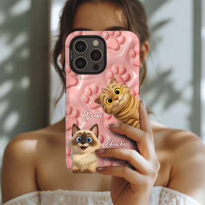 Custom Pet Cat Photo Phone Case – Custom Photo Unique Gift for Cat Mom or Dad THUC99M08