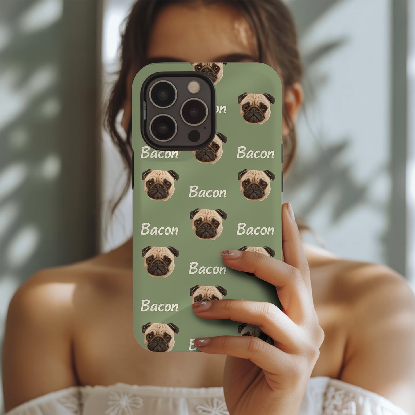 Custom Pet Phone Case – Upload Pet Photo, Personalized Phone Cover for Pet Owners THUC994