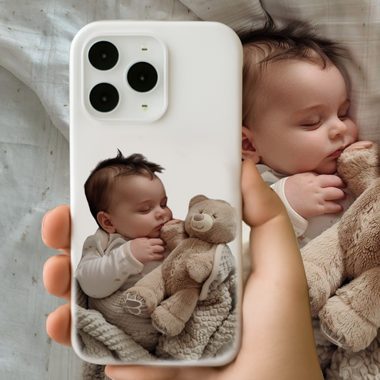 Custom Baby Photo Phone Case – Baby Face Design, Personalized Phone Cover for Parents, Grandparents & Baby Showers THUC9911
